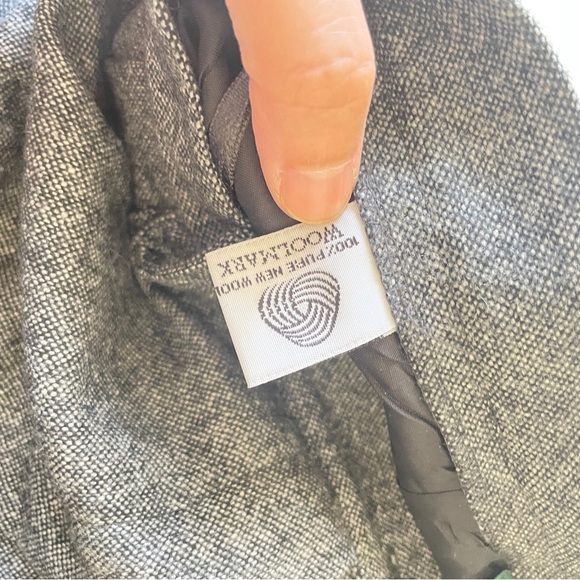 Lauren Ralph Lauren Wool Plaid Pleated Trouser Pant Gray SZ 12 - Picture 6 of 11